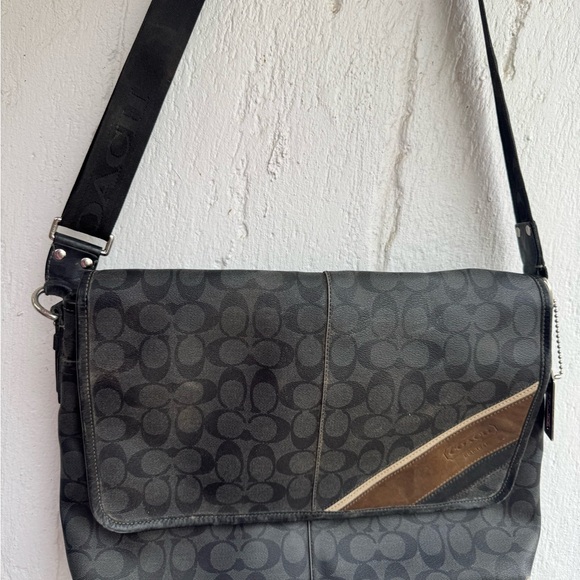 Coach Black and Brown Crossbody Bag - Picture 1 of 5